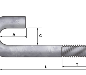 MS Anchor Bolt J-Bolts